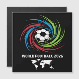 Fußball-WM 2026 Fußball Magnetkarte