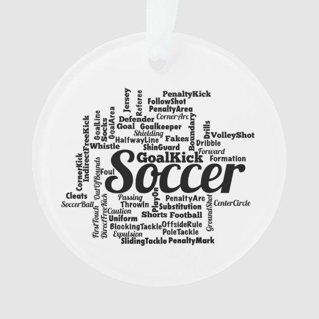 Fußball-Wolke Ornament (Vorderseite)
