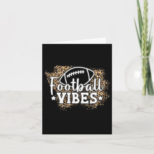 Fußball Womens Football Vibes Leopard Muster Fox Karte