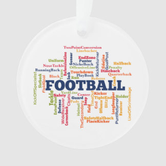 Fußball-Word-Wolke Ornament