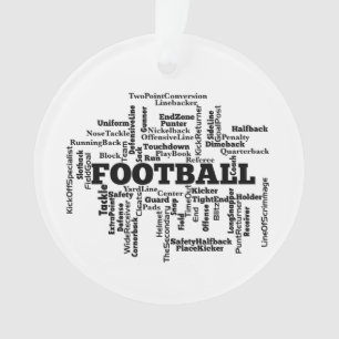 Fußball-Word-Wolke Ornament