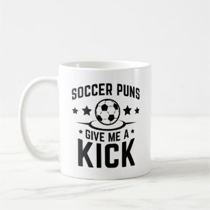 Fußball-Wortspiele geben mir einen Kick Kaffeetasse