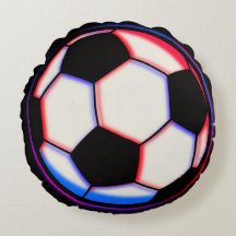 Fußball-Wurfkissen - Runde Form