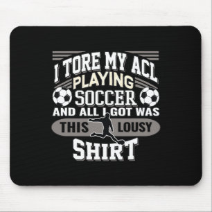 Fußball Zerrissene Acl Knie Verletzung Design Für Mousepad