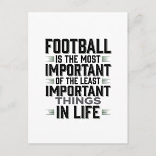 Fußball-Zitat Vintage-Typografie-Shirt-Design_1 Postkarte