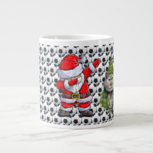 Fußball zu Weihnachten Jumbo-Tasse