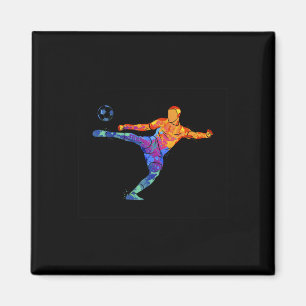 Fußballathlet Sport Grafik Zeichnung Magnet