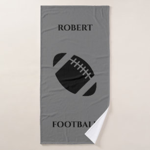 Fußballbadtuch, personalisierter Name Badehandtuch