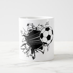 Fußballball-Ausverkauf Jumbo-Tasse