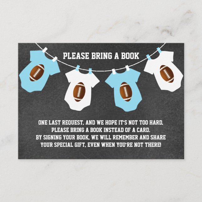 FUSSBALLBALL Bringen Sie eine Babydusche mit dem K Begleitkarte (Vorderseite)