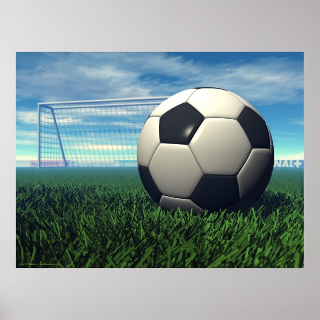 Fußballball (Fußball) Poster (Vorne)
