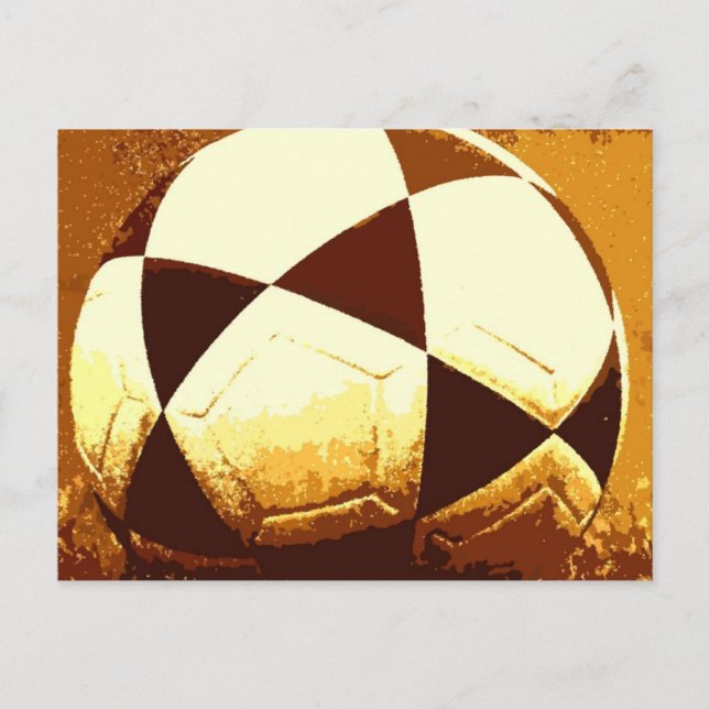 Fußballball - Fußball Postkarte (Vorderseite)