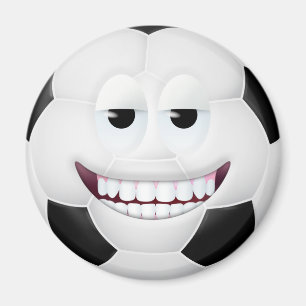 Fußballball-Gesicht 2 Magnet