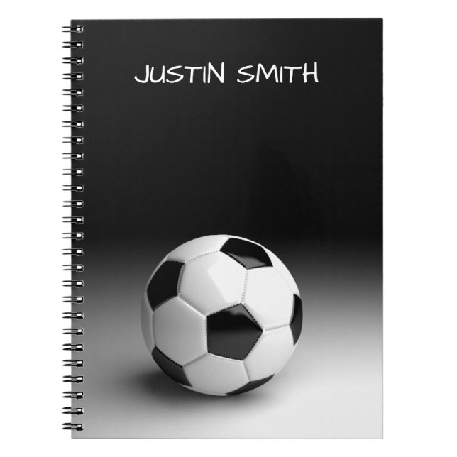 Fußballball-Personalisiert-Notebook Notizblock (Vorderseite)
