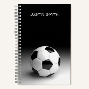 Fußballball-Personalisiert-Notebook Notizbuch