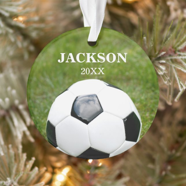 Fußballball Personalisiert Ornament (Baum)