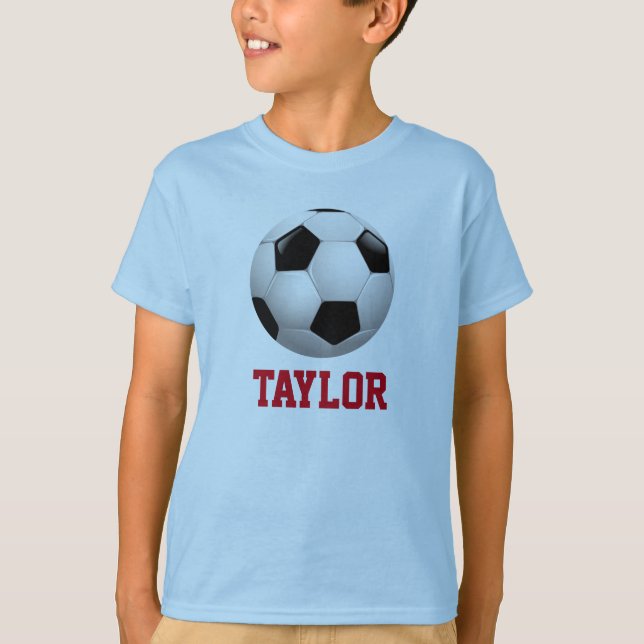 Fußballball Personalisiert T-Shirt (Vorderseite)