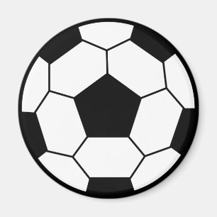 Fußballball-Schwarzes Magnet