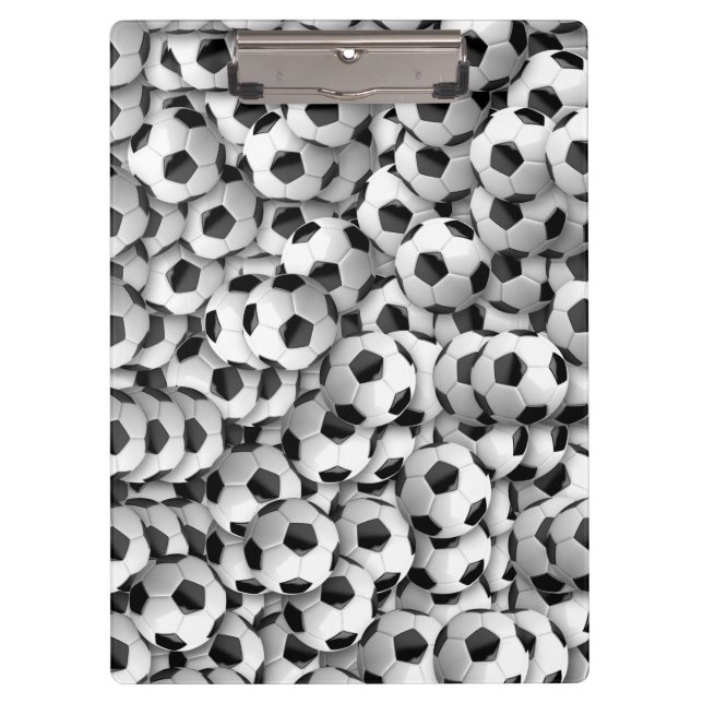 Fußballbälle Klemmbrett (Vorderseite)