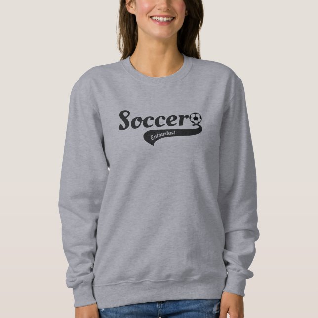 Fußballbegeisterte Spieler, Fans, Trainer, Geschen Sweatshirt (Vorderseite)