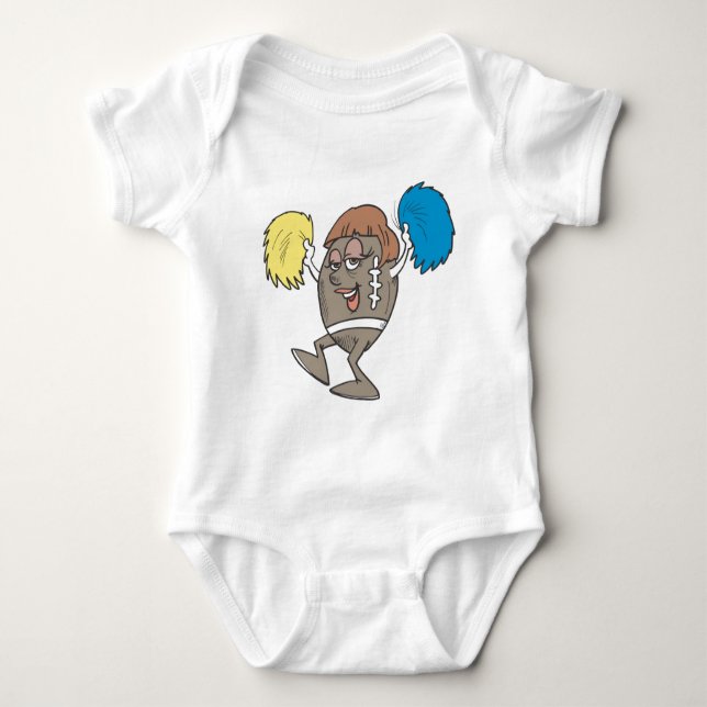 Fußballcheerleader Baby Strampler (Vorderseite)