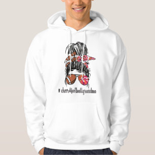 Fußballchef Oma Cheerleader Football Player Hoodie