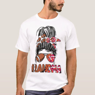 Fußballchef Oma Cheerleader Football Player T-Shirt