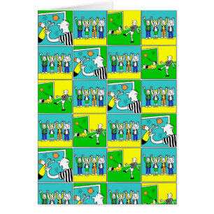 Fußballdesign mit Spielern und Fans