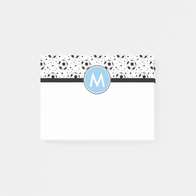 Fußbälle Post-it Klebezettel (Vorderseite)