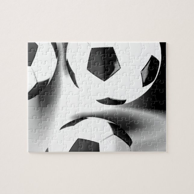 Fußbälle Puzzle (Horizontal)