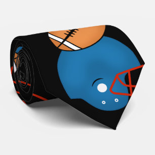 Fußbälle und Helme Thema schwarzer Hintergrund Krawatte