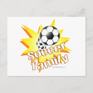 Fußballfamilie Postkarte