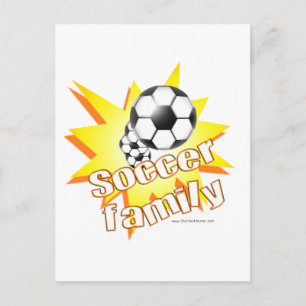 Fußballfamilie Postkarte