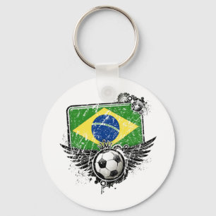Fußballfan Brasilien Schlüsselanhänger