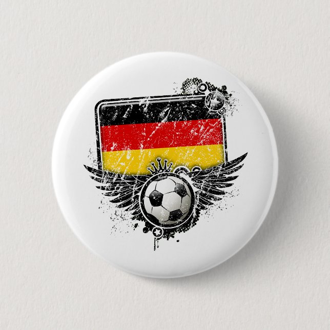 Fußballfan Deutschland Button (Vorderseite)