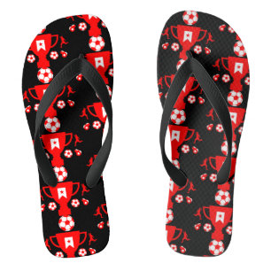 Fußballfan flip flops