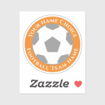 Fußballfan mit Teamname auf einem