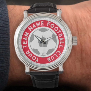 Fußballfan oder Fußballanhänger Armbanduhr