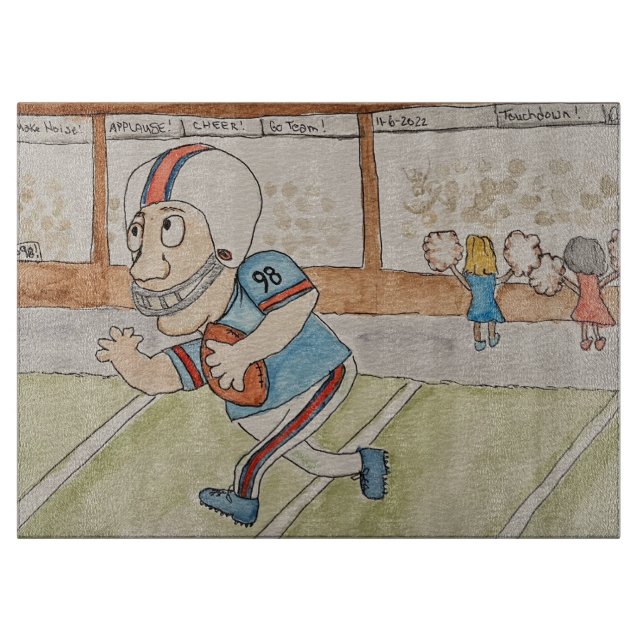 Fußballfan Schneidebrett (Vorderseite)