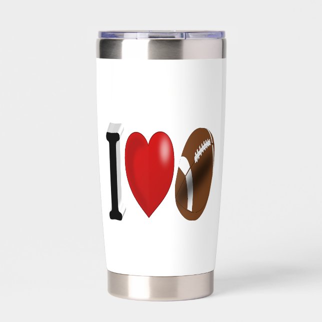 Fußballfan Thermobecher (Vorderseite)