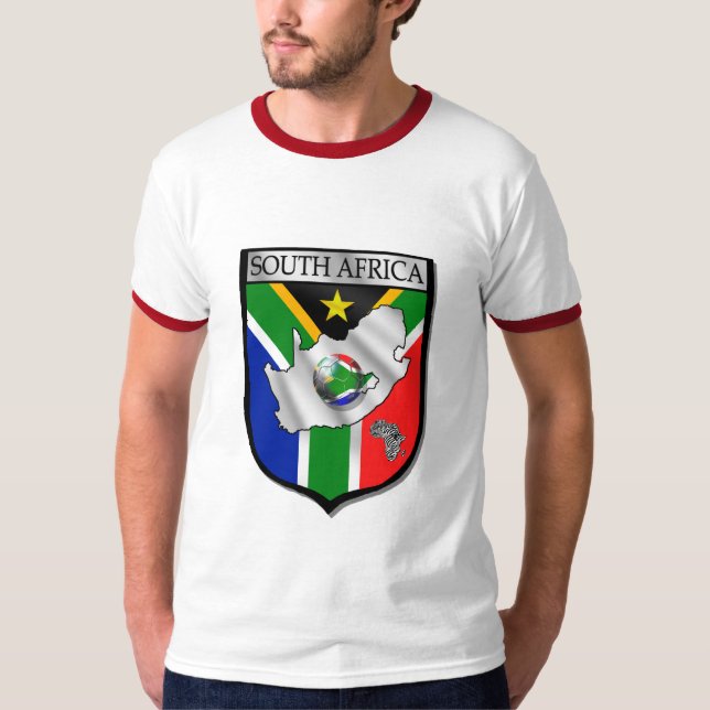 Fußballfan-Wecker Südafrika-T - Shirt der Männer (Vorderseite)