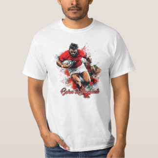 Fußballfans Grafik und Text T-Shirt