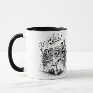 Fußballfans-Torfeier-Tasse Tasse