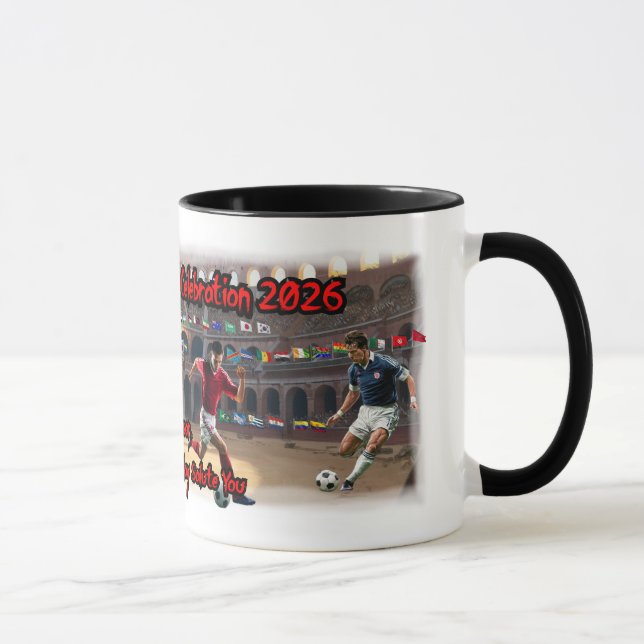 Fußballfeier 2026 auf einer tasse (Rechts)