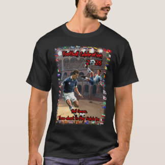 Fußballfeier 2026 auf Schwarz T-Shirt
