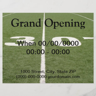 Fußballfeld Dreißig Flyer