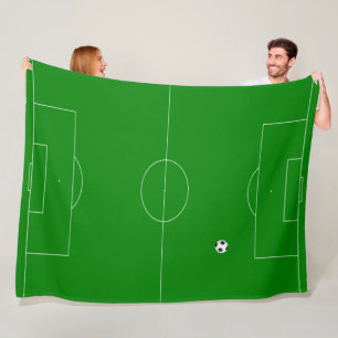 Fußballfeld Fleecedecke