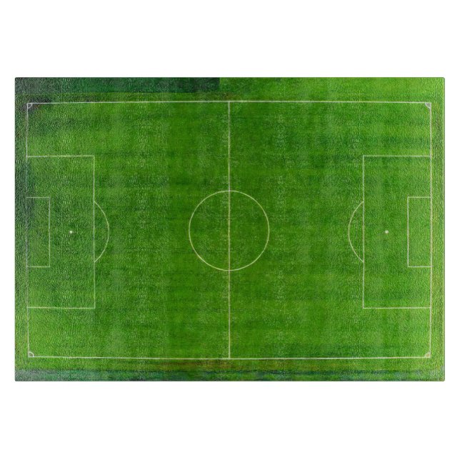 Fußballfeld / Fußballplatz (Stil Nr. 1) Schneidebrett (Vorderseite)