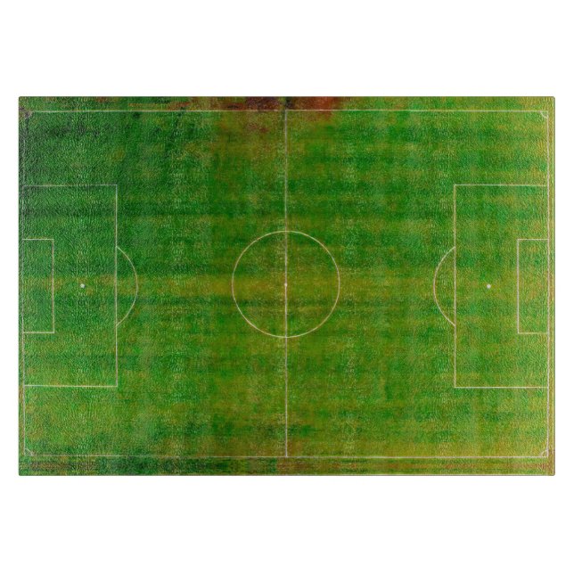 Fußballfeld / Fußballplatz (Stil Nr. 2) Schneidebrett (Vorderseite)