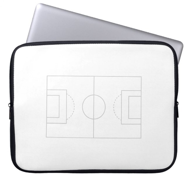 Fußballfeld Laptopschutzhülle (Vorderseite)